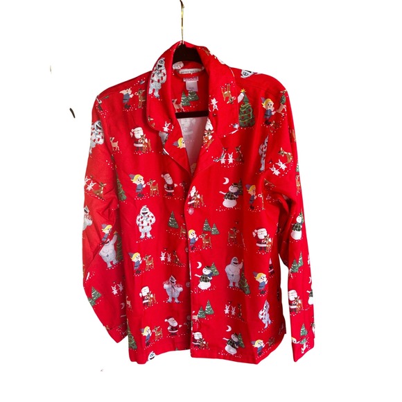 Pottery Barn Kids Rudolph Pajamas Set Women's Size S Christmas Holiday - Picture 1 of 6